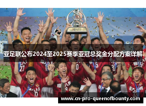 亚足联公布2024至2025赛季亚冠总奖金分配方案详解